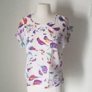 Birds print shirt
